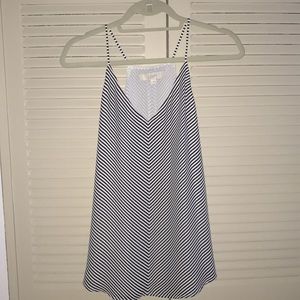 LOFT V-neck Cami - Stripes print